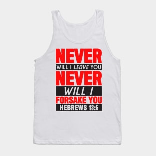 Hebrews 13:5 Tank Top